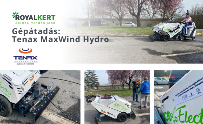 Átadtuk Balatonfűzfő Város Önkormányzatának a Tenax MaxWind Hydro útburkolatmosó-gépet
