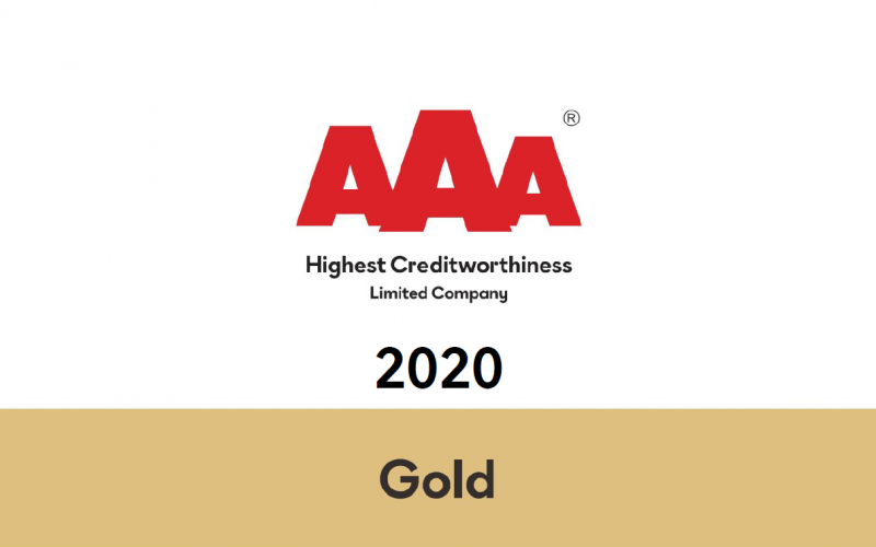 Tanúsítvány a pénzügyileg legstabilabb cégeknek