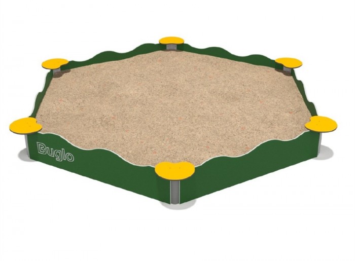 Homokozó hatszögletű