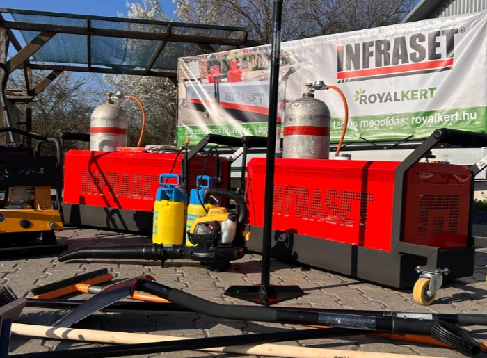 Infraset kátyújavító - alap csomag, utánfutóval - 1 db sugárzóval