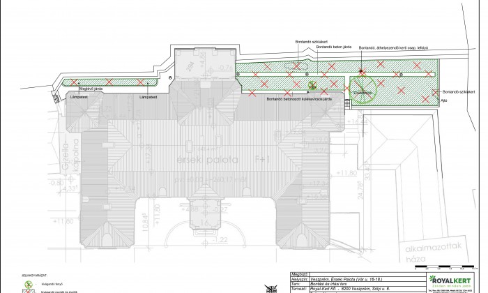 Veszprém, Érseki palota - Panorámás belső kert tervezése_0