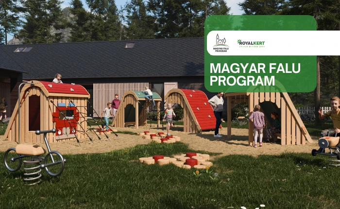 Magyar falu 2026 - szabadtér megoldások - játszótér, park, zöldinfrastrukúra