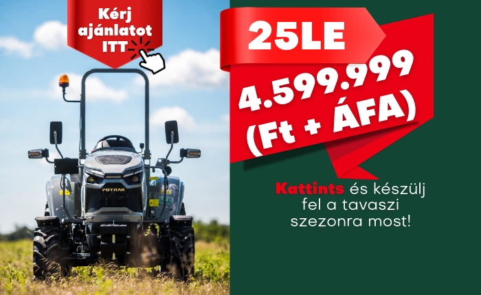 Fülke nélküli traktor akciós áron - Fotrak ME254R - a készlet erejéig!