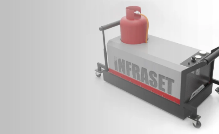 Infraset kátyújavító - komfort csomag, utánfutóval